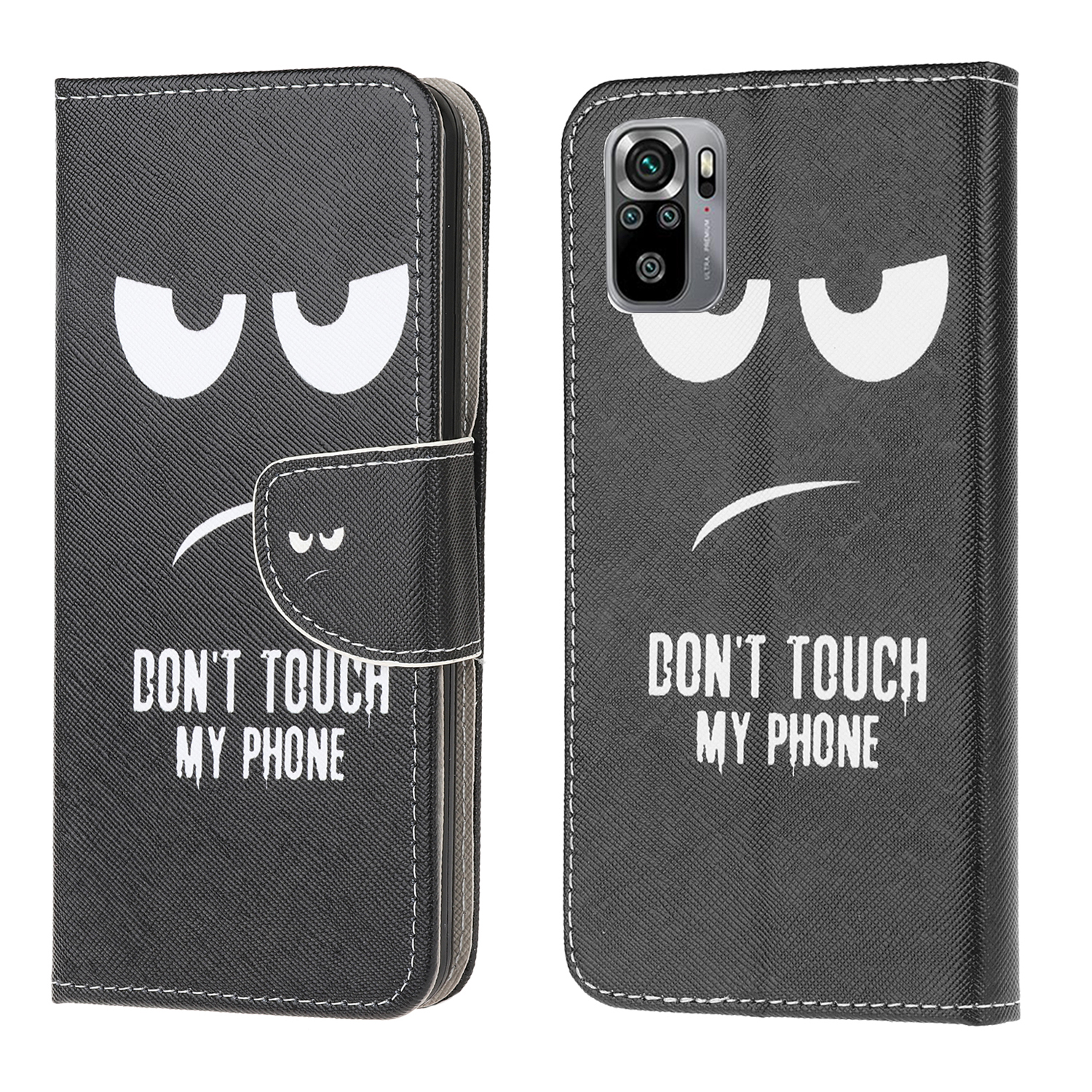 

Muster Druckkreuzstextur Leder Brieftasche Hülle Hülle Für Xiaomi Redmi Note 10 4g / Anmerkung 10s - Augen, Xiaomi Redmi Note 10S 4G
