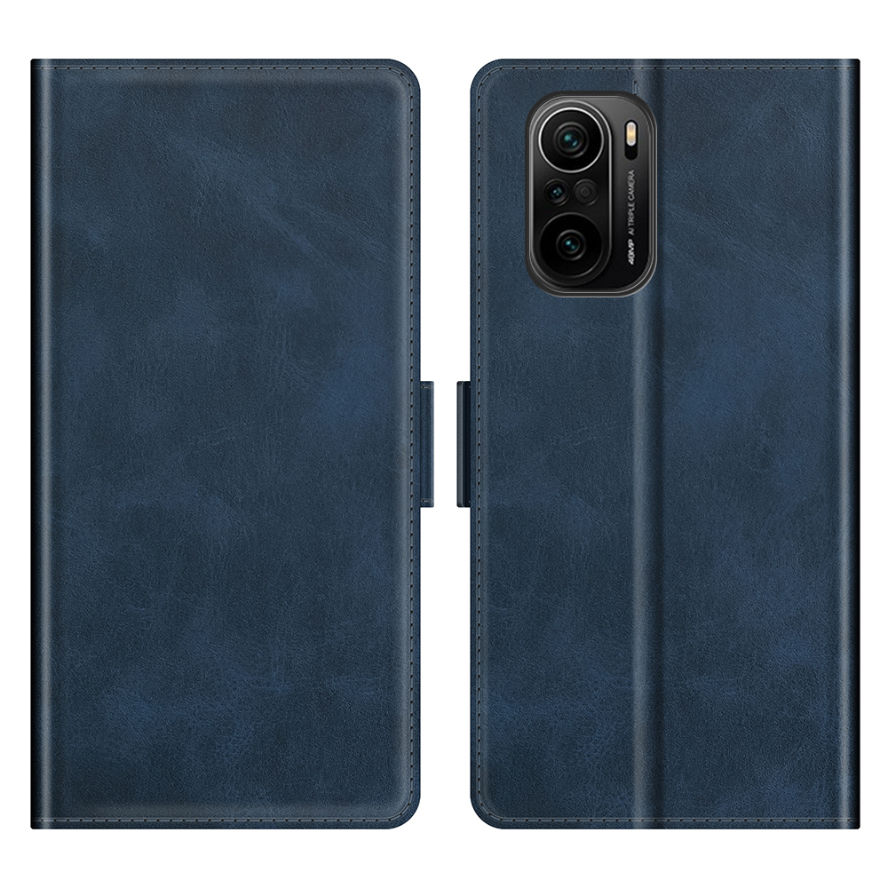 

Magnet Adsorption Leder Standard Brieftaschenhülle Für Xiaomi Redmi K40/K40 Pro/Xiaomi Poco F3 - Navy Blau, Xiaomi Redmi K40