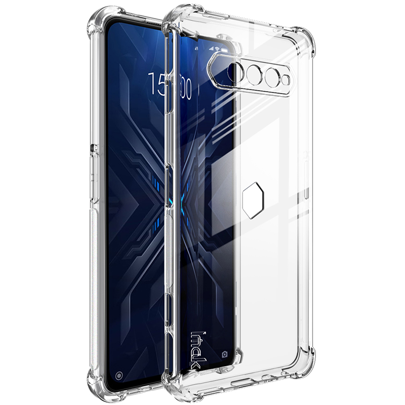 

IMAK Full Deckungsschutz TPU Soft Case + Ultra Clear Screen Protector Für Xiaomi Black Shark 4/4 Pro - Transparent, Xiaomi Black Shark 4 Pro