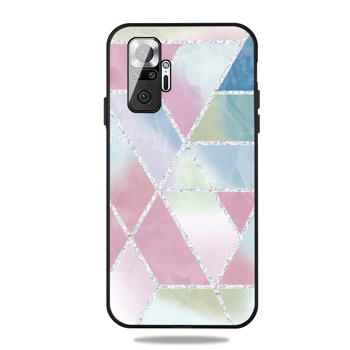 

Mode -marmormusterdruck Für Xiaomi Redmi Anmerkung 10 Pro/Pro Max Matte Black TPU Fallabdeckung - Mehrfarbig, Xiaomi Redmi Note 10 Pro 4G (Global)