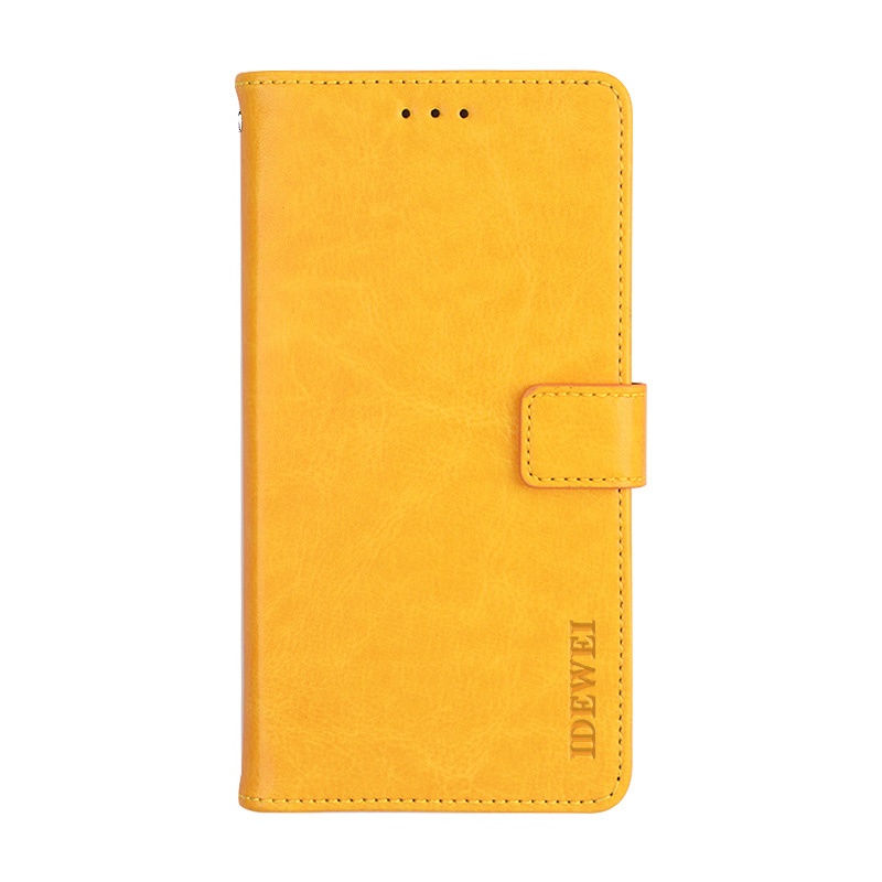

IDEWEI Crazy Horse Textur Stand Wallet Mobiltelefon Ledertasche Für Xiaomi Mi 11 Ultra - Gelb, Xiaomi Mi 11 Ultra