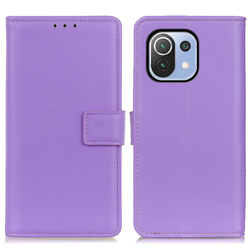 

Magnetverschluss Ständer Lederhülle Für Xiaomi Mi 11 Lite 4G / 5g / 11 Lite 5G NE - Violett, Xiaomi Mi 11 Lite 5G