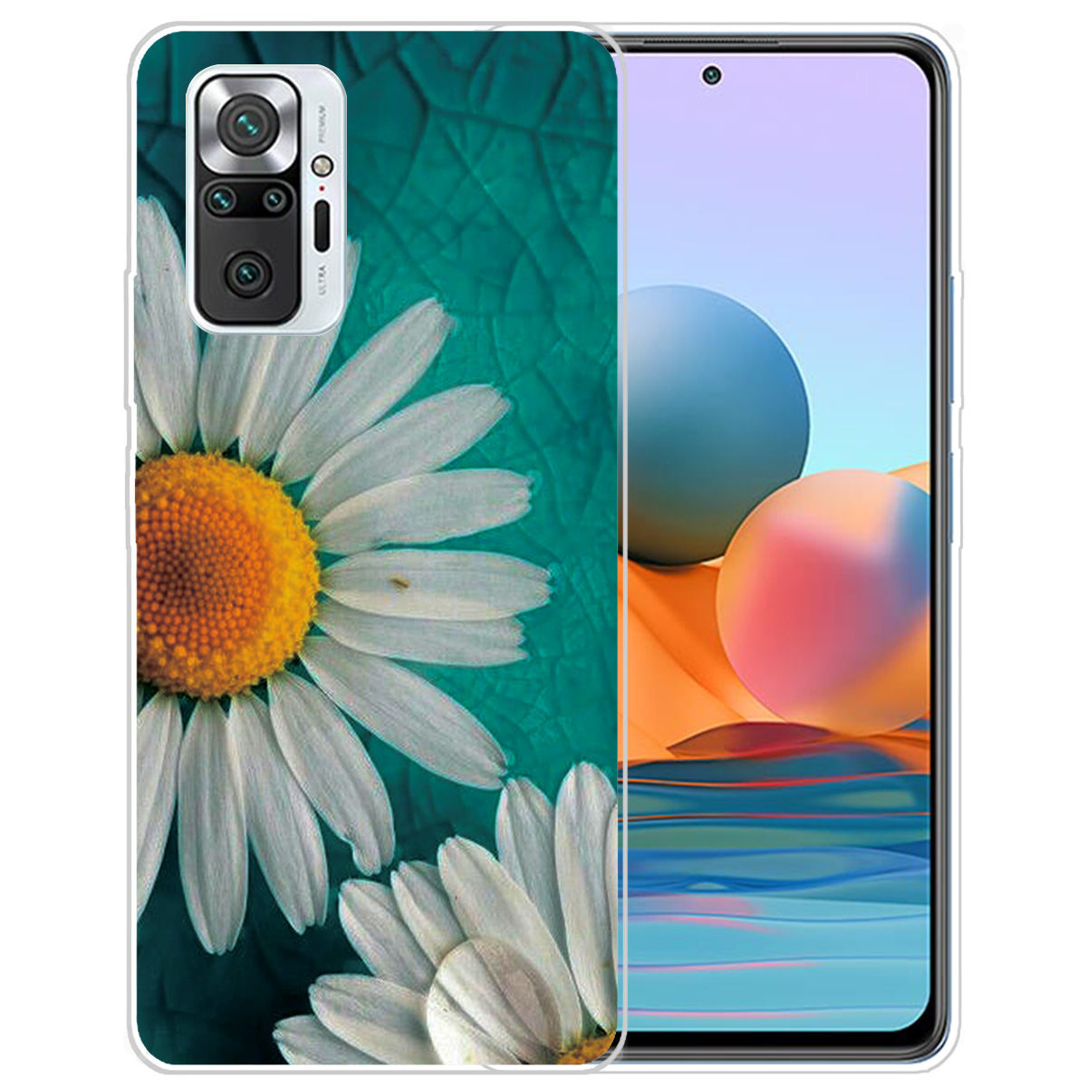 

Easy-installierte Gut Geschützte Stilvolle Musterdruckdruck Tpu-telefonabdeckung Für Xiaomi Redmi Note 10 Pro 4G (indien)/(global)/note 10 Pro Max - Gänseblümchen, Xiaomi Redmi Note 10 Pro Max 4G