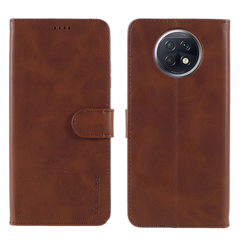 

Lc. Imeeke Wallet Stand Leder -mobiltelefonabdeckung Für Xiaomi Redmi Note 9t 5G / Anmerkung 9 5g - Kaffee, Xiaomi Redmi Note 9T 5G