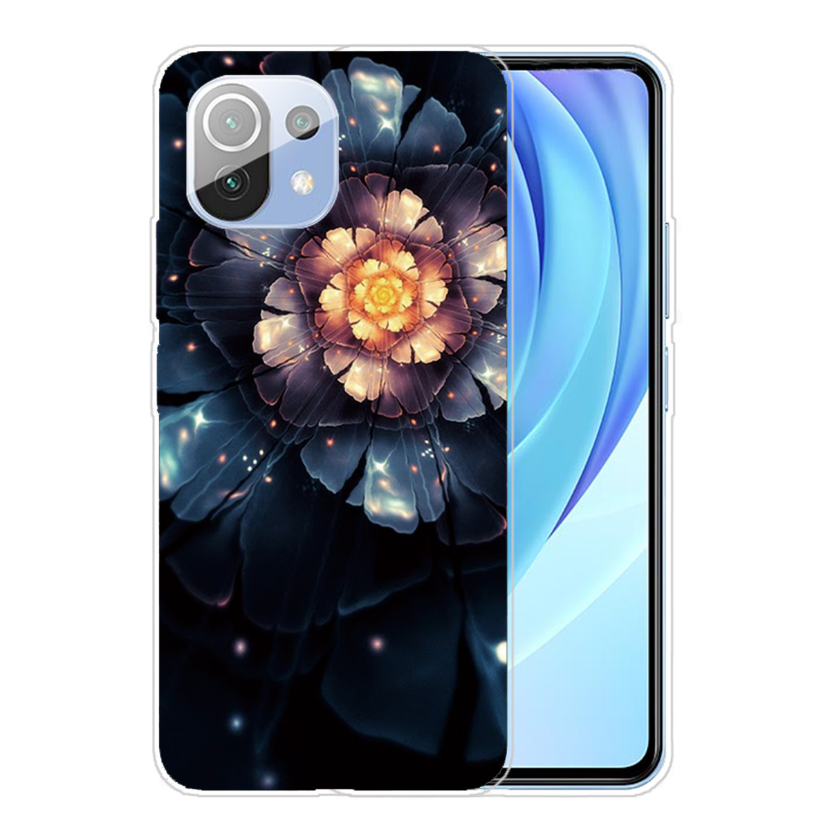 

Imprimerie de Modèle TPU Soft TPU Back Case Protector Pour Xiaomi Mi 11 - Fleur Délicate, Xiaomi Xiaomi Mi 11