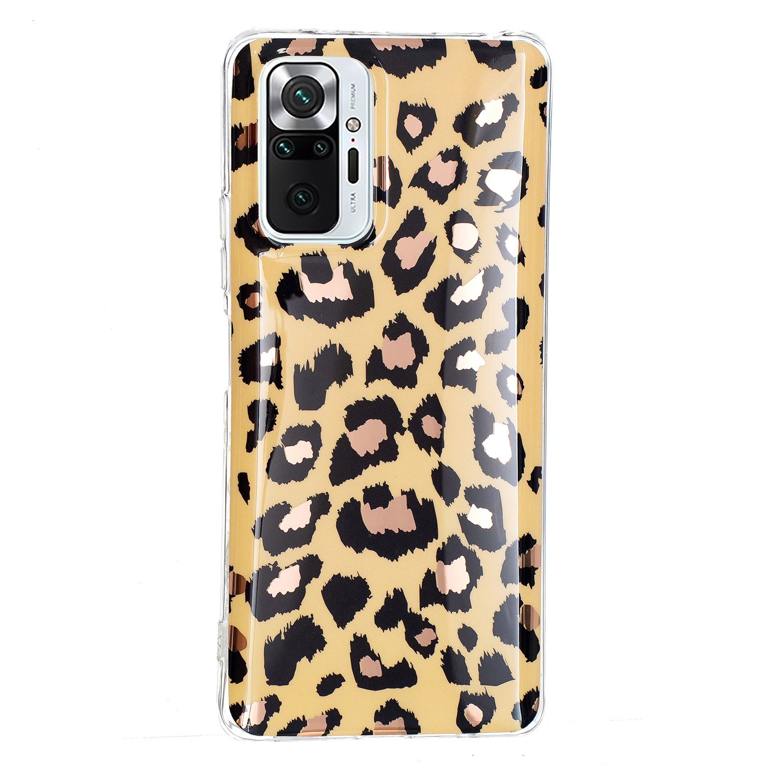 

IMD -elektroplierende Marmormuster Schockdes TPU -mobiltelefonhülle Für Xiaomi Redmi Note 10 Pro - Leopard, Xiaomi Redmi Note 10 Pro 4G (Global)