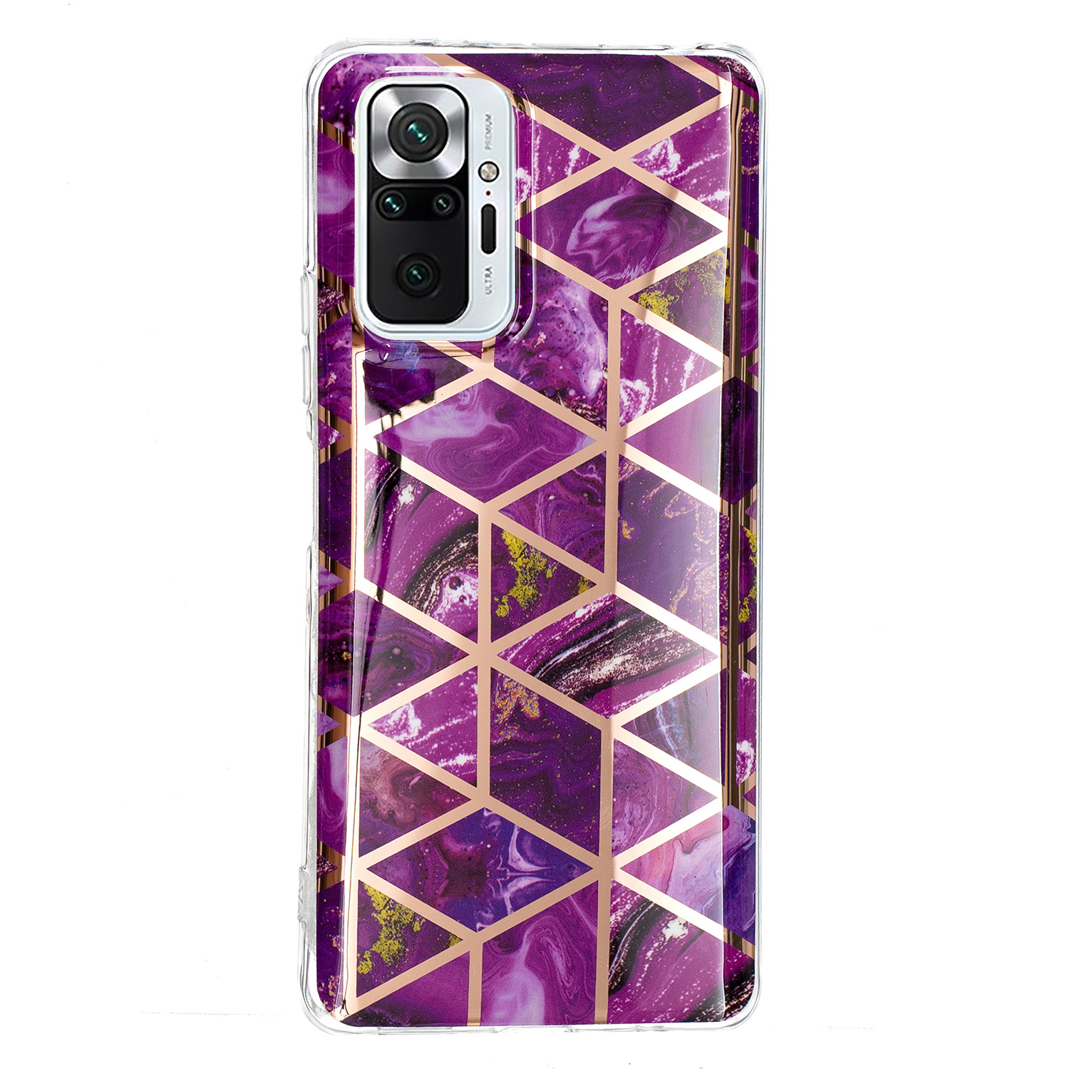 

IMD -elektroplierende Marmormuster Schockdes TPU -mobiltelefonhülle Für Xiaomi Redmi Note 10 Pro - Violett, Xiaomi Redmi Note 10 Pro 4G (Global)