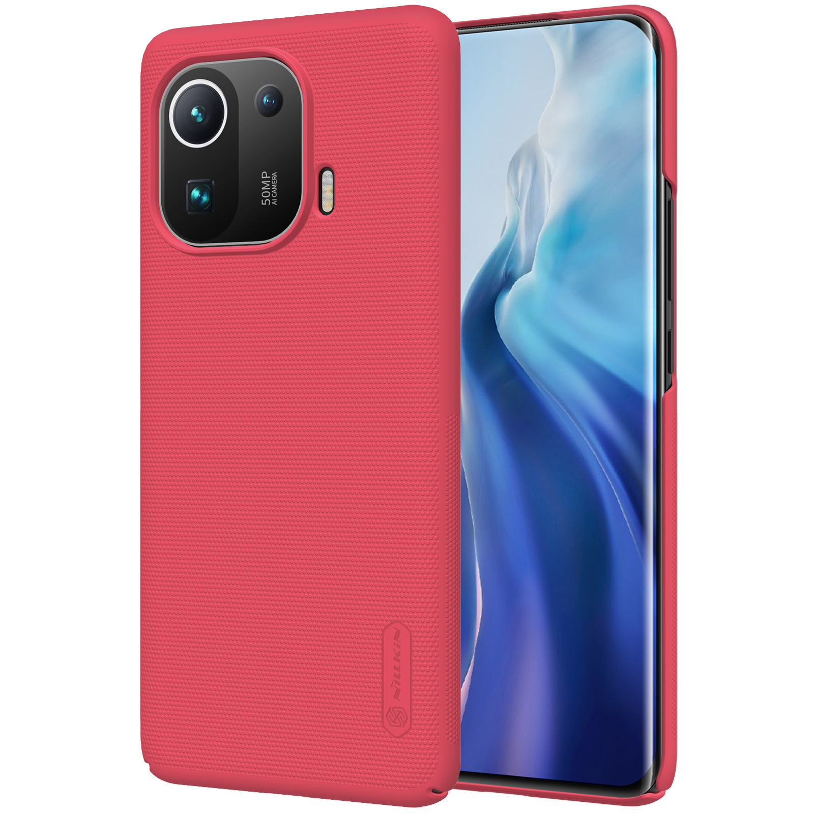 

Nillkin Super Frosted Shield Series Matte Surface PC -telefonabdeckungsfall Für Xiaomi Mi 11 Pro - Rot, Xiaomi Mi 11 Pro