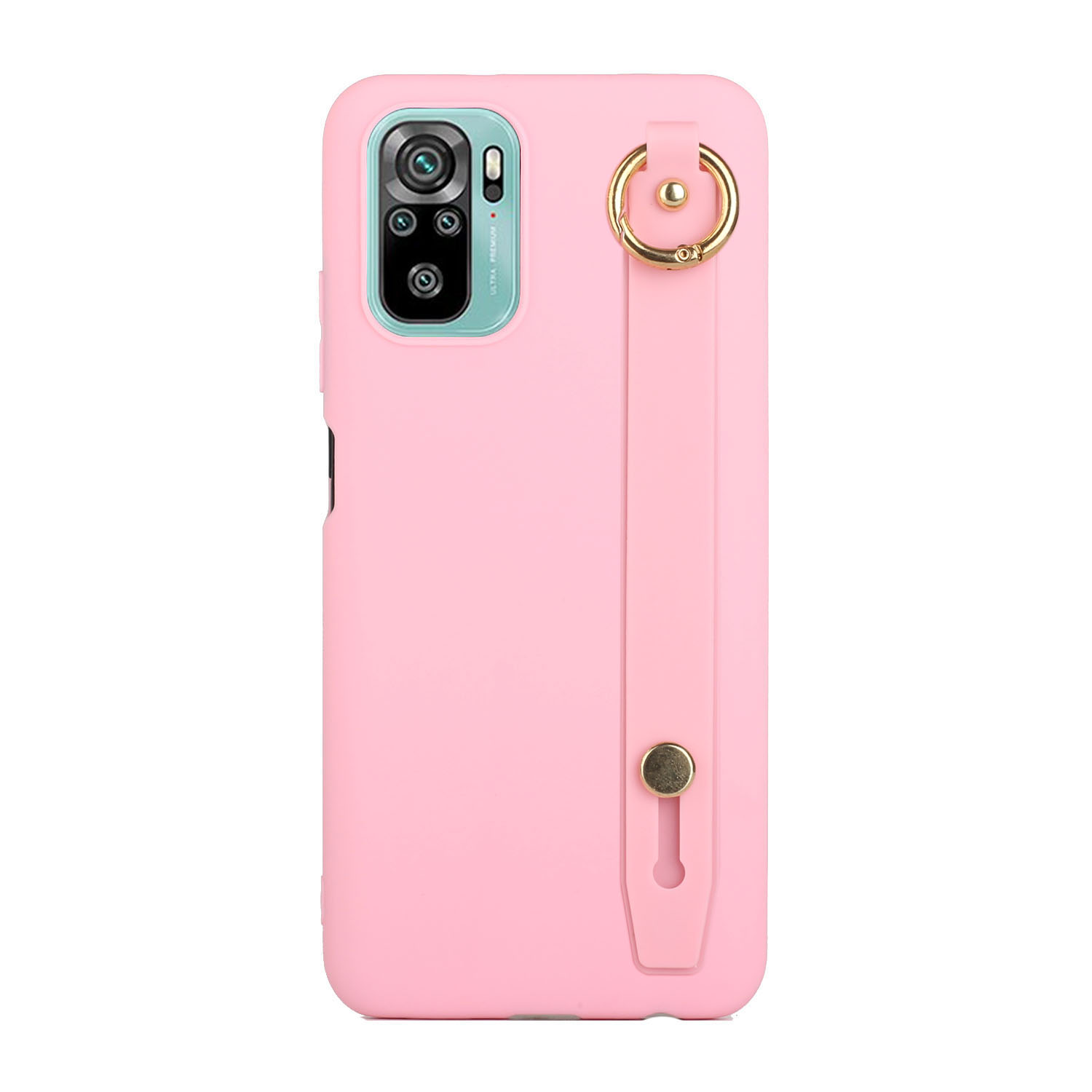 

Flexible TPU -hülle Mit Kickstand -handriemen Für Xiaomi Redmi Anmerkung 10 4G/Note 10s - Pink Pink, Xiaomi Redmi Note 10 4G