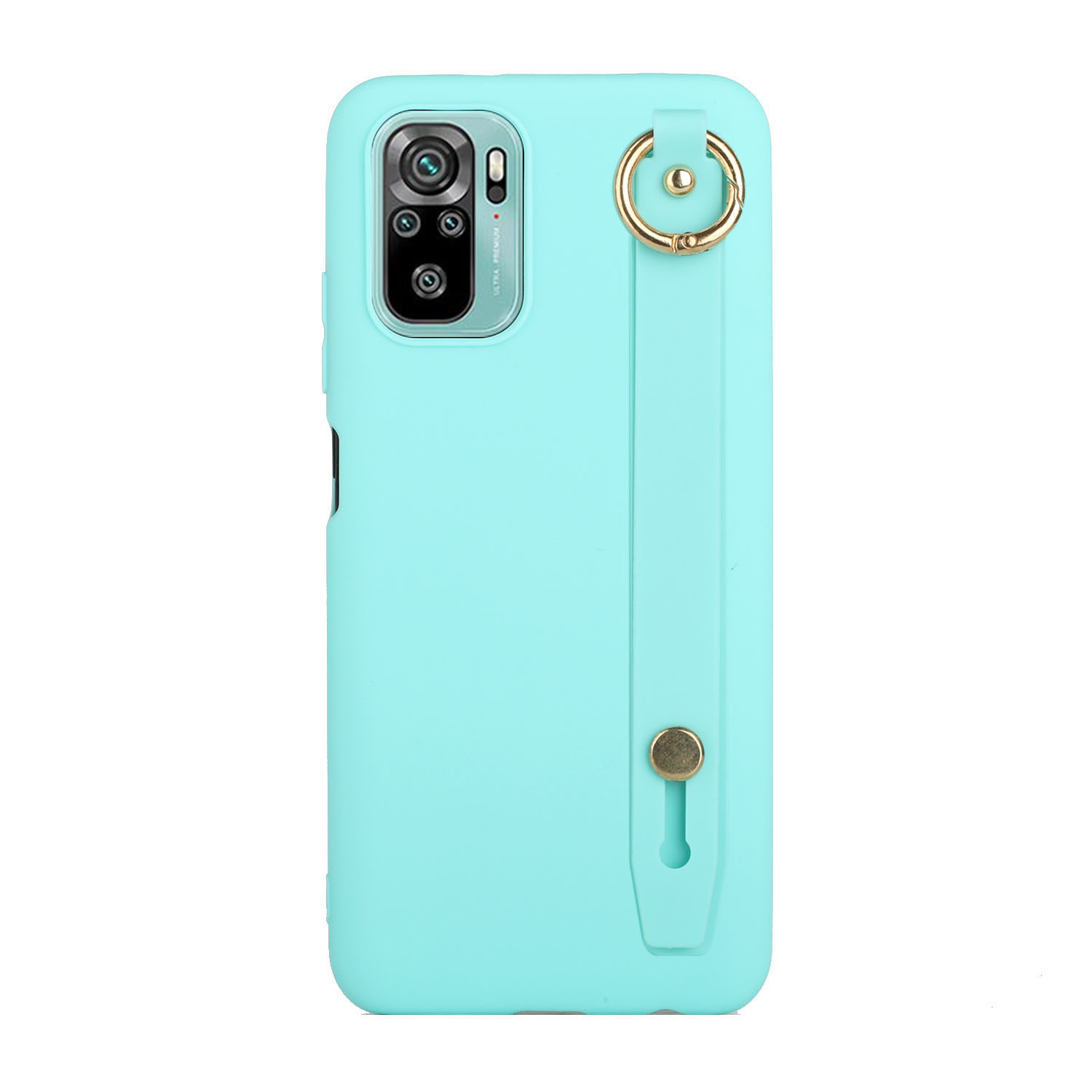 

Flexible TPU -hülle Mit Kickstand -handriemen Für Xiaomi Redmi Anmerkung 10 4G/Note 10s - Baby Blau, Xiaomi Redmi Note 10 4G