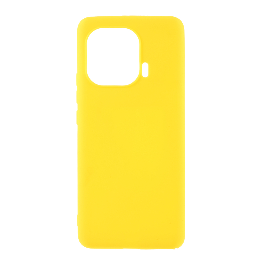 

Couverture de Shell de Boîtier de Téléphone TPU Mat à Double Face. - Jaune