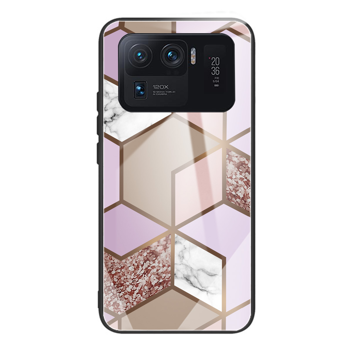 

Modèle de Marbre à L'épreuve du Marbre à Amortisseur Verre Tempérée + TPU Téléphone Pour Xiaomi Mi 11 Ultra - Style H, Xiaomi Xiaomi Mi 11