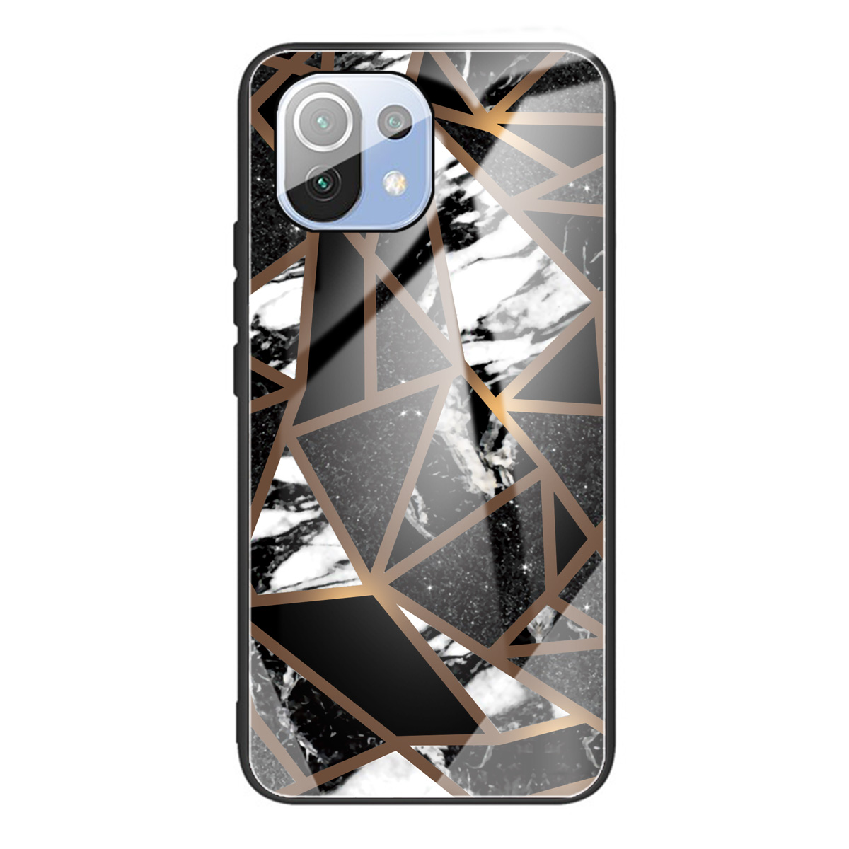 

Marble Pattern Tempered Glass + TPU Shockproof Phone Cover for Xiaomi Mi 11 - Style F, Xiaomi Xiaomi Mi 11