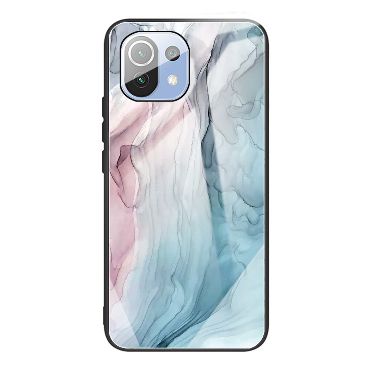 

Modèle en Marbre Verre Trempée + Couvercle de Téléphone à Choc de Choc Pour Xiaomi Mi 11 - Style P, Xiaomi Xiaomi Mi 11