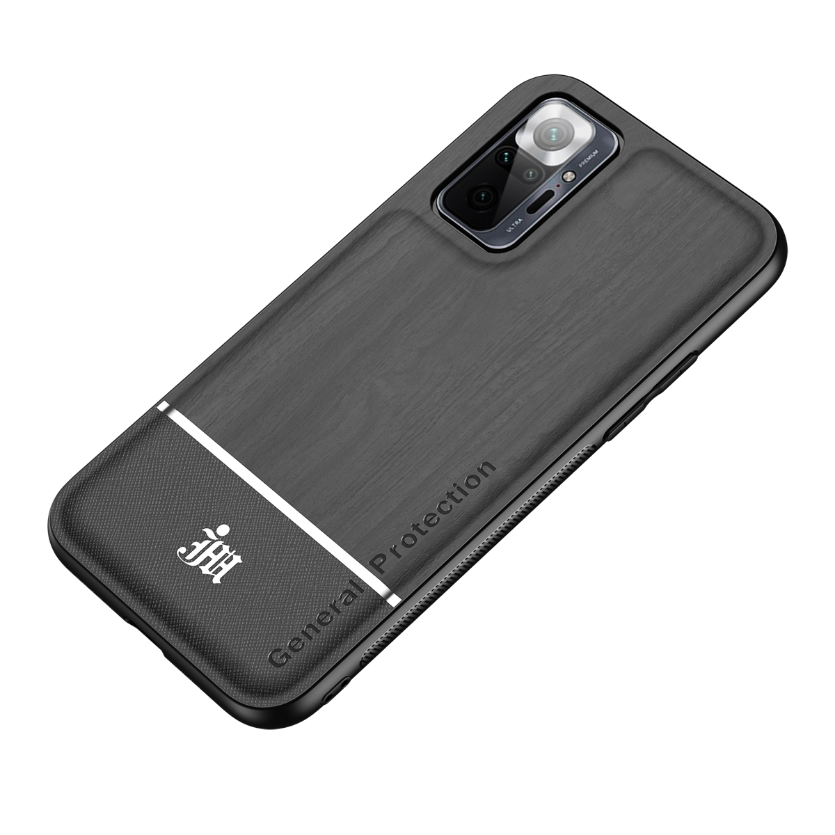 

Holzkorn Textur Ultra-dünn Weiches TPU Drop-proof-mobiltelefonhülle Für Xiaomi Redmi Note 10 Pro - Schwarz, Xiaomi Redmi Note 10 Pro 4G (Global)