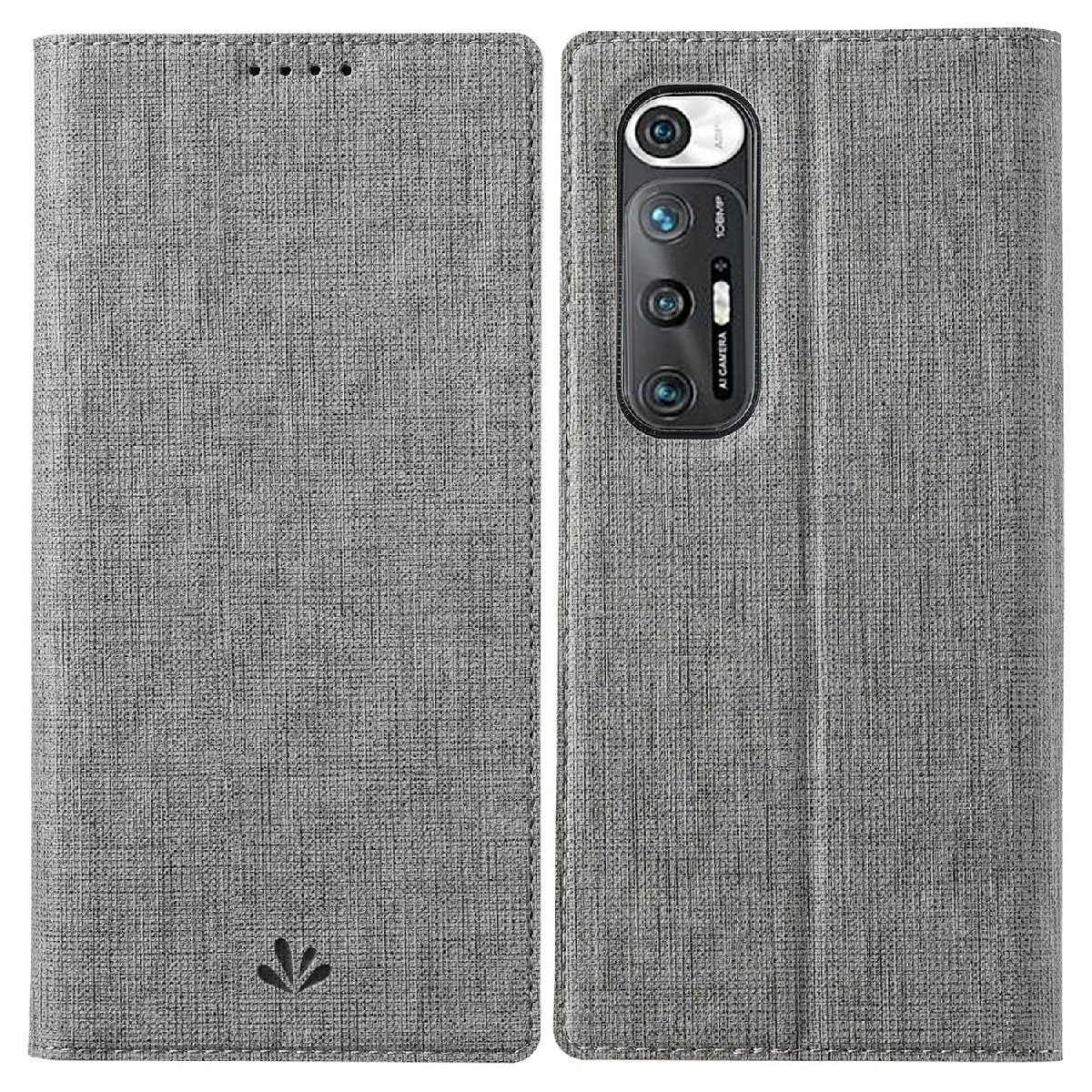 

Vili DMX Cross Textur Lederstand Hülle Für Xiaomi Mi 10s - Grau, Xiaomi Mi 10S
