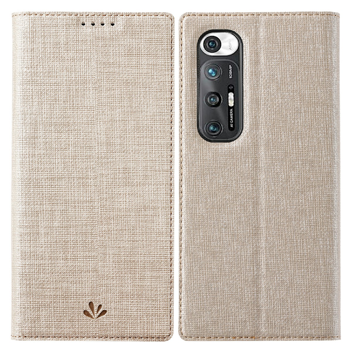 

Vili DMX Cross Textur Lederstand Hülle Für Xiaomi Mi 10s - Beige, Xiaomi Mi 10S