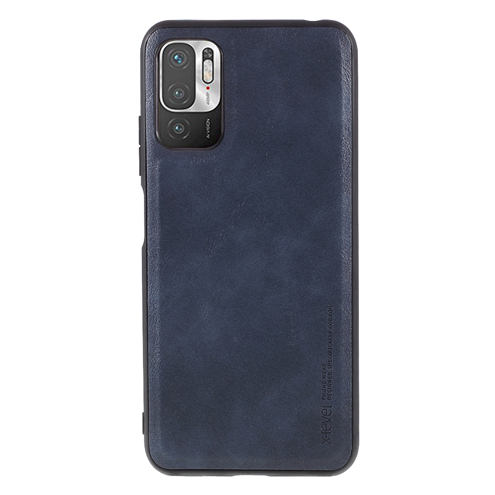 

X-level Für Xiaomi Redmi Anmerkung 10 5G Vintage Style PU Lederbeschichtete Tpu-telefonschale - Blau, Xiaomi Redmi Note 10 5G