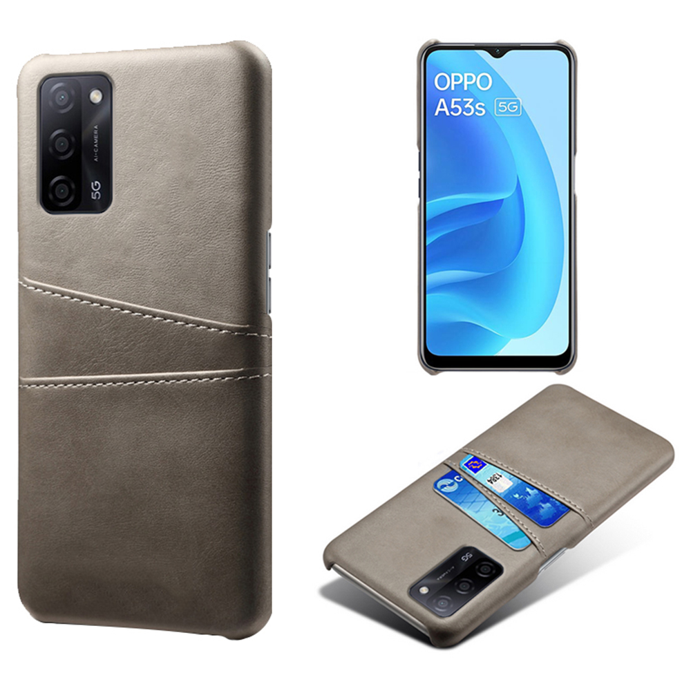 

Shell de Téléphone Hard Case Hard Case Hard Hard Abofprowing en Cuir KSQ Tocoproofroo - Gris, Oppo Oppo A55 5G