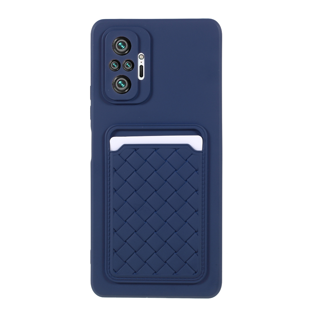 

Étui de Téléphone TPU Motif Tissé Avec Support de Carte Pour Xiaomi Redmi Note 10 Pro - Bleu, Xiaomi Xiaomi Redmi Note 10 Pro