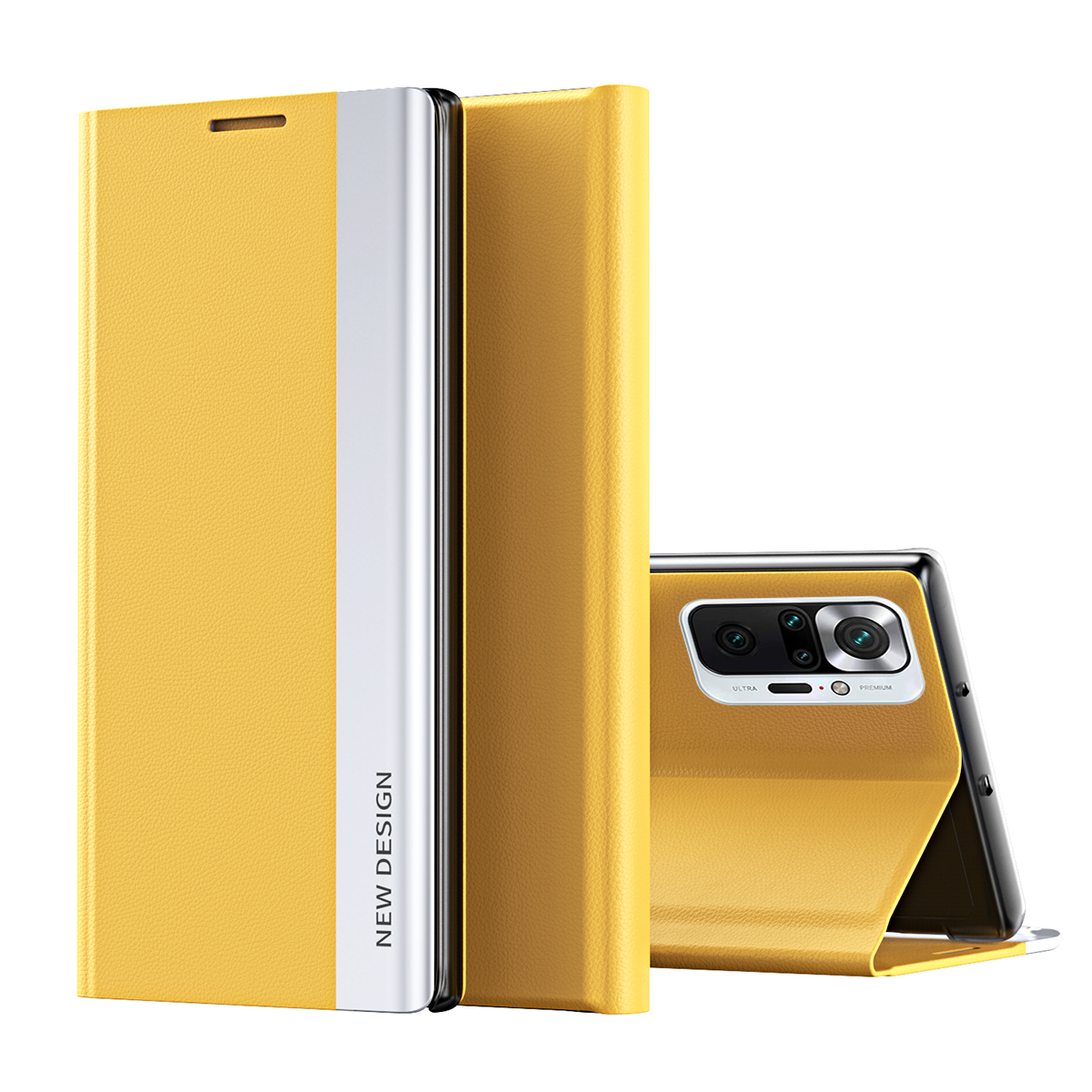 

Voller Schutz Herbst -proof Leder -phone -hülle Hülle Für Xiaomi Redmi Note 10 Pro 4g (global) / Anmerkung 10 Pro 4g (indien) - Gelb, Xiaomi Redmi Note 10 Pro 4G (Global)