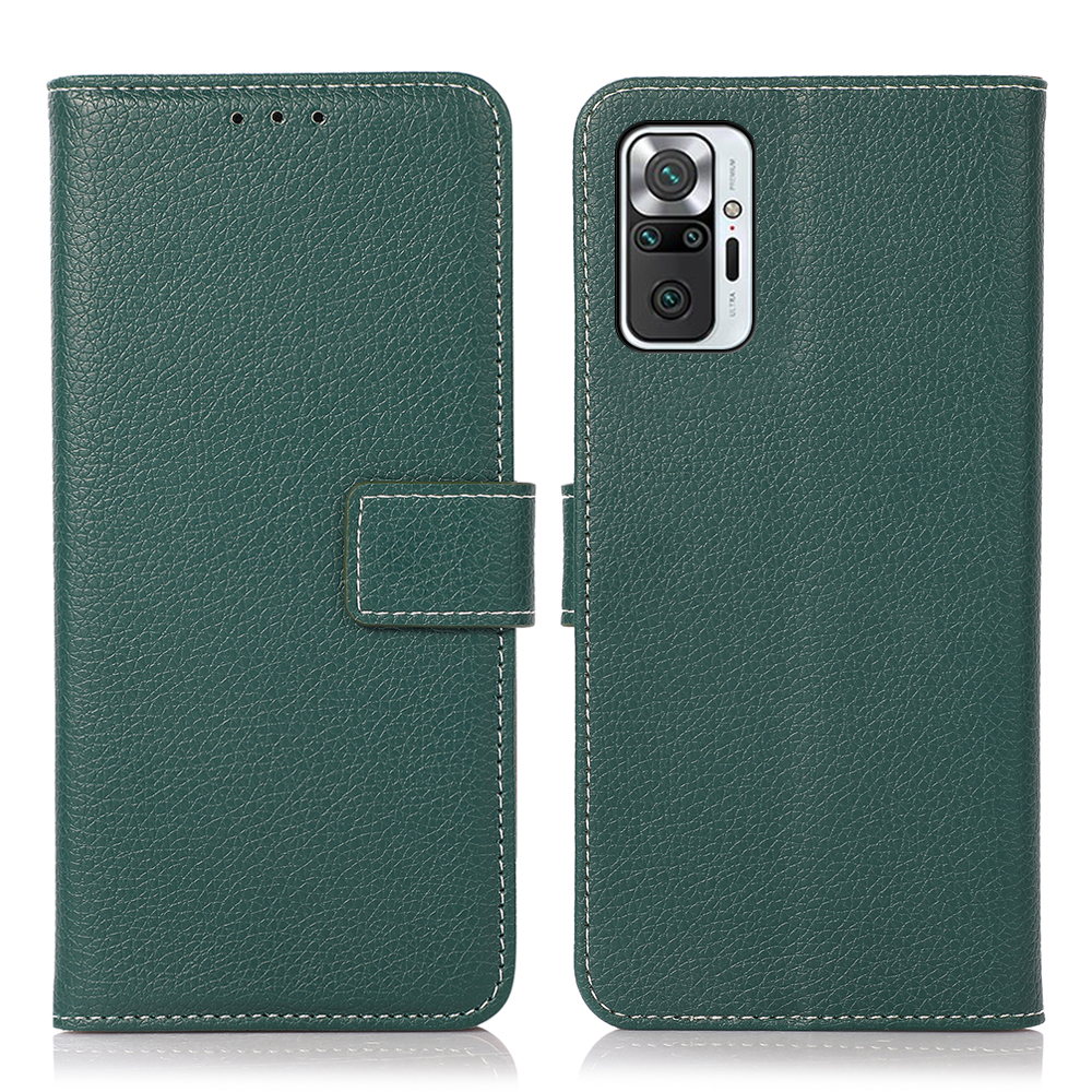 

Litchi Textur Wallet Stand Cover PU Leder Hülle Für Xiaomi Redmi Note 10 Pro 4g (global) / Anmerkung 10 Pro 4g (indien) / Anmerkung 10 Pro Max - Grün, Xiaomi Redmi Note 10 Pro 4G (Global)