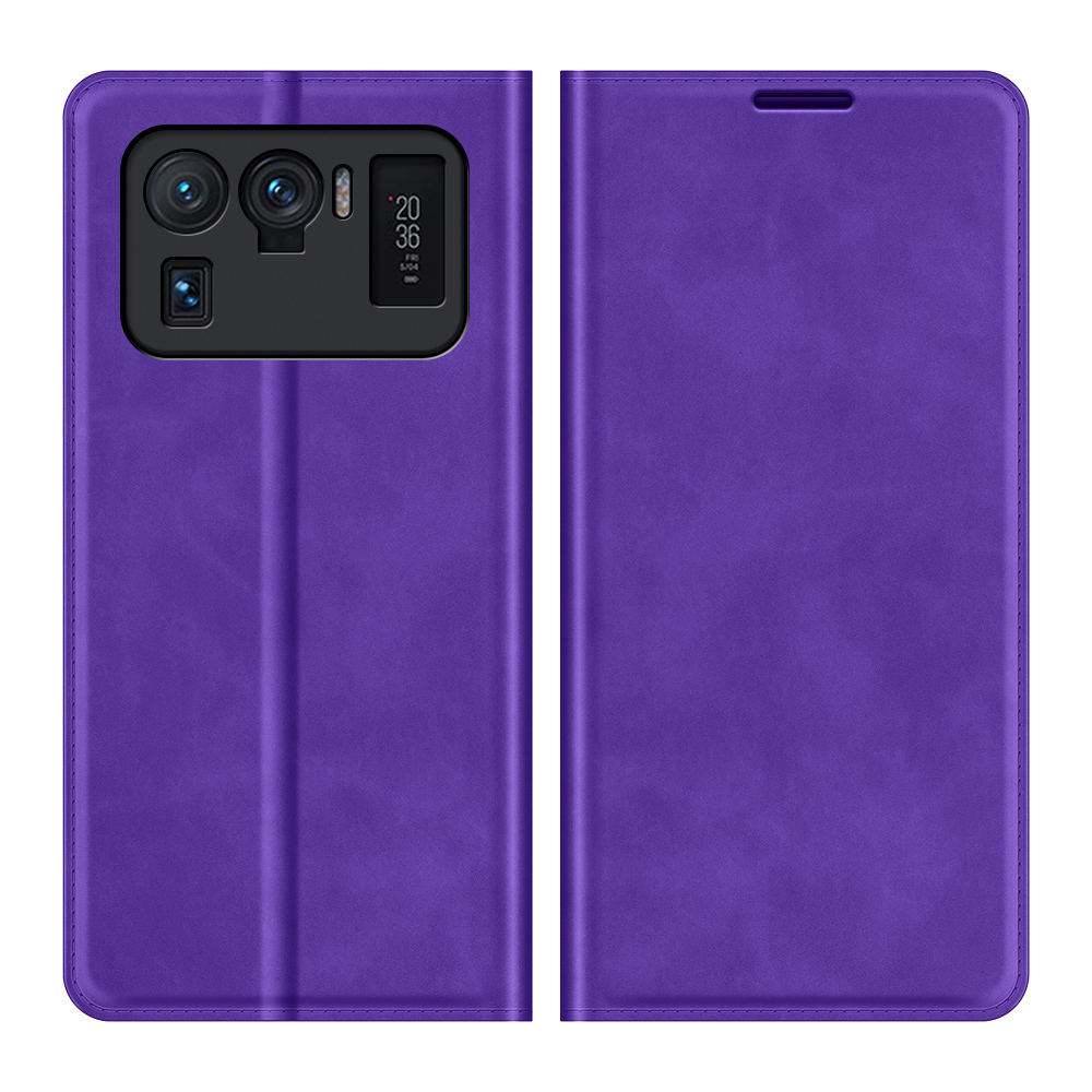 

Haut-Touch-magnetische Automatisch Absorbierte Wallet-Stand-PU-Leder-Telefon-Hülle Für Xiaomi Mi 11 Ultra - Lila, Xiaomi Mi 11 Ultra