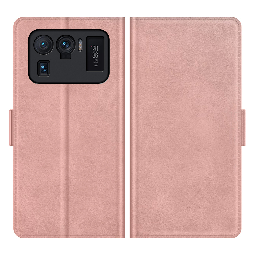 

Magnetischer Doppelverschluss PU Leder -mobiltelefongehäuse Shell Mit Brieftasche Für Xiaomi Mi 11 Ultra - Roségold, Xiaomi Mi 11 Ultra
