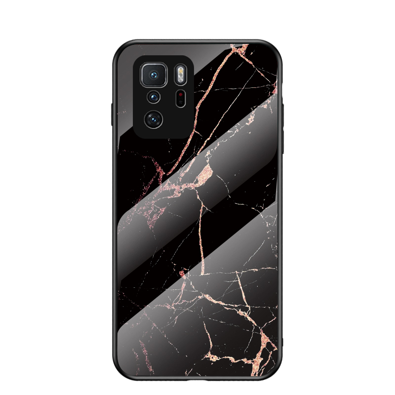 

Marmordesign Weiche Flexible TPU Temperiertes Glas Rückenhybrid -stoßdämpfer Für Xiaomi Poco X3 GT / Redmi Note 10 Pro 5g (China) - Goldener Schwarzer Marmor, Xiaomi Poco X3 GT