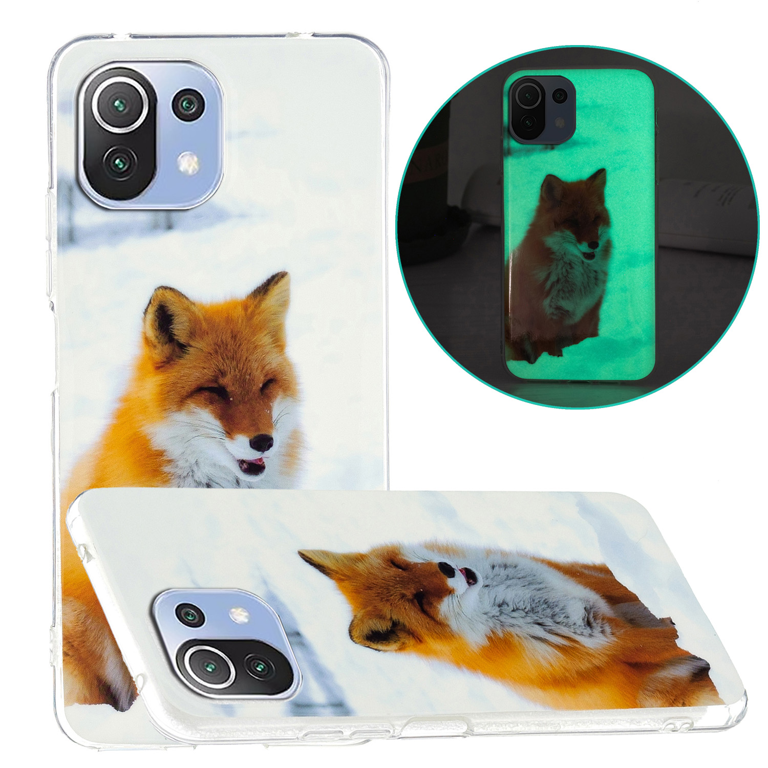 

Glühen im Dunklen IMD Noctilucent Leichtgewicht / 5G /11 Lite 5G NE - Fuchs, Xiaomi Mi 11 Lite 5G