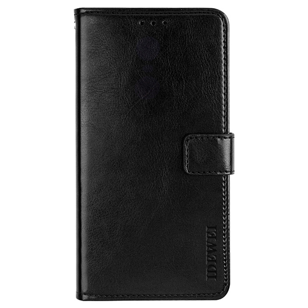 

IDEWEI Crazy Horse Texture PU Leather Wallet Stand Phone Case Shell for Xiaomi Mix 4 - Black, Xiaomi Xiaomi Mi 10T 5G