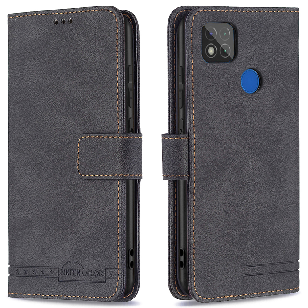 

Binfen Color Schocksicheres Privatsphäre Schutz Design RFID Blockierungsständer Shell Wallet Phone Hülle Telefonabdeckung Für Xiaomi Redmi 9c/redmi 9C NFC - Schwarz, Xiaomi Redmi 9C