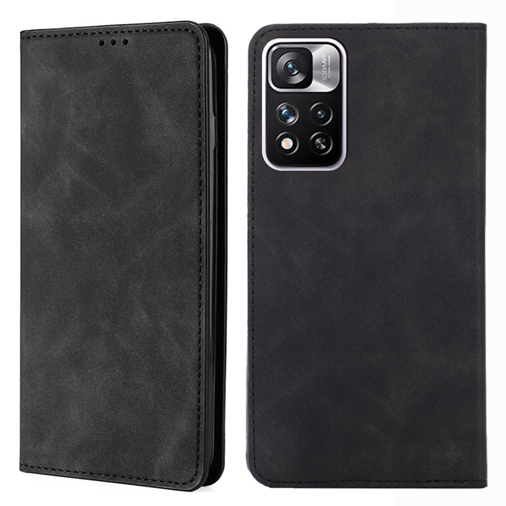

Starke Magnetische Absorptionshaut-touch PU Leder Stand Folio Schutzhülle Mit Kartenhaltern Für Xiaomi Redmi Anmerkung 11 Pro 5G (China) (mediatek)/anmerkung 11 Pro+ 5G - Schwarz, Xiaomi Redmi Note 11 Pro 5G (China) (MediaTek)