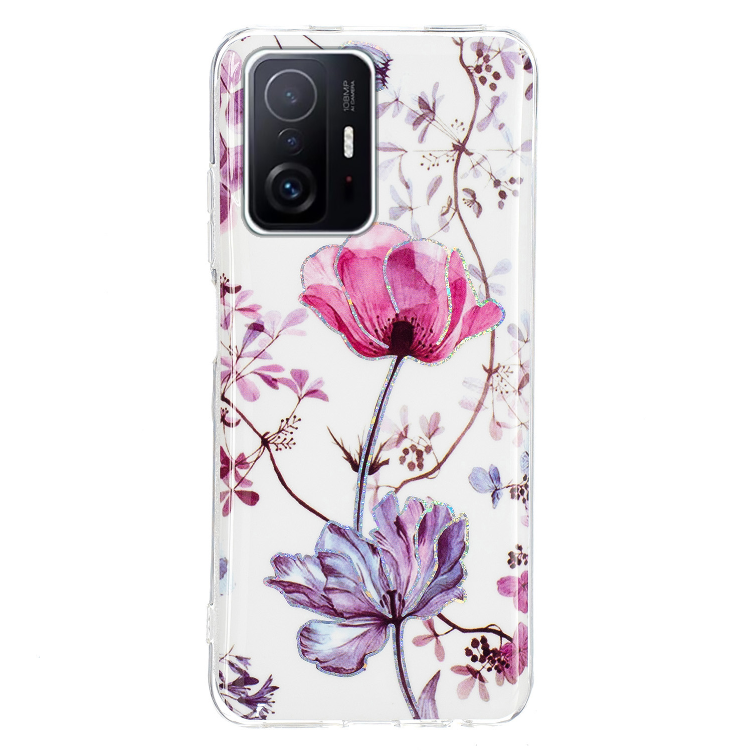 

IMD Tpu-mobilfunkkoffer Flexible Schock-absorbiertem Telefonabdeckung Mit Verschiedenen Mustern Für Xiaomi 11t/11t Pro - Lotusblumen, Xiaomi 11T 5G