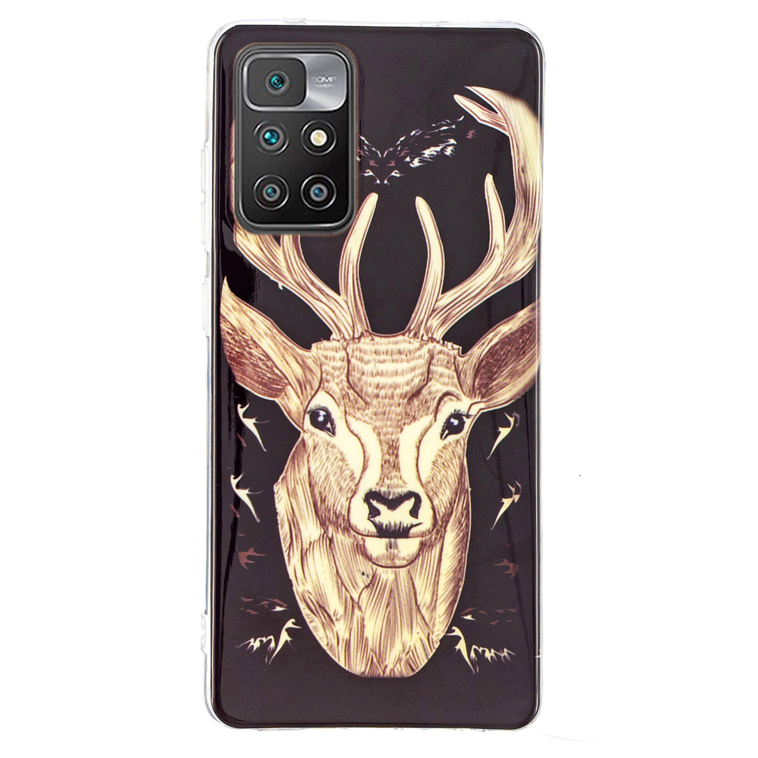 

Leichte Noktiluzente Leuchtende Weiche Tpu-abdeckung Anti-kratzer-schutzhülle Für Xiaomi Redmi Note 11 4G (MediaTek)/10 4G (2021)/10 2022 4G/10 Prime - Rehkopf, Xiaomi Redmi 10 2022 4G