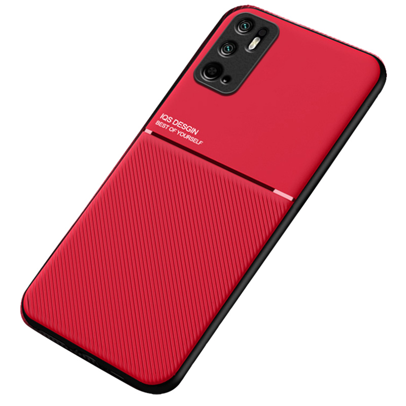 

Geprinziertes Anti-drogen-telefonfall TPU + Pu-leder Beschichtetes Schocksicheres Beschützer Für Xiaomi Redmi Anmerkung 10 5G/Note 10T 5g/poco M3 Pro 4G/5G - Rot, Xiaomi Redmi Note 10 5G