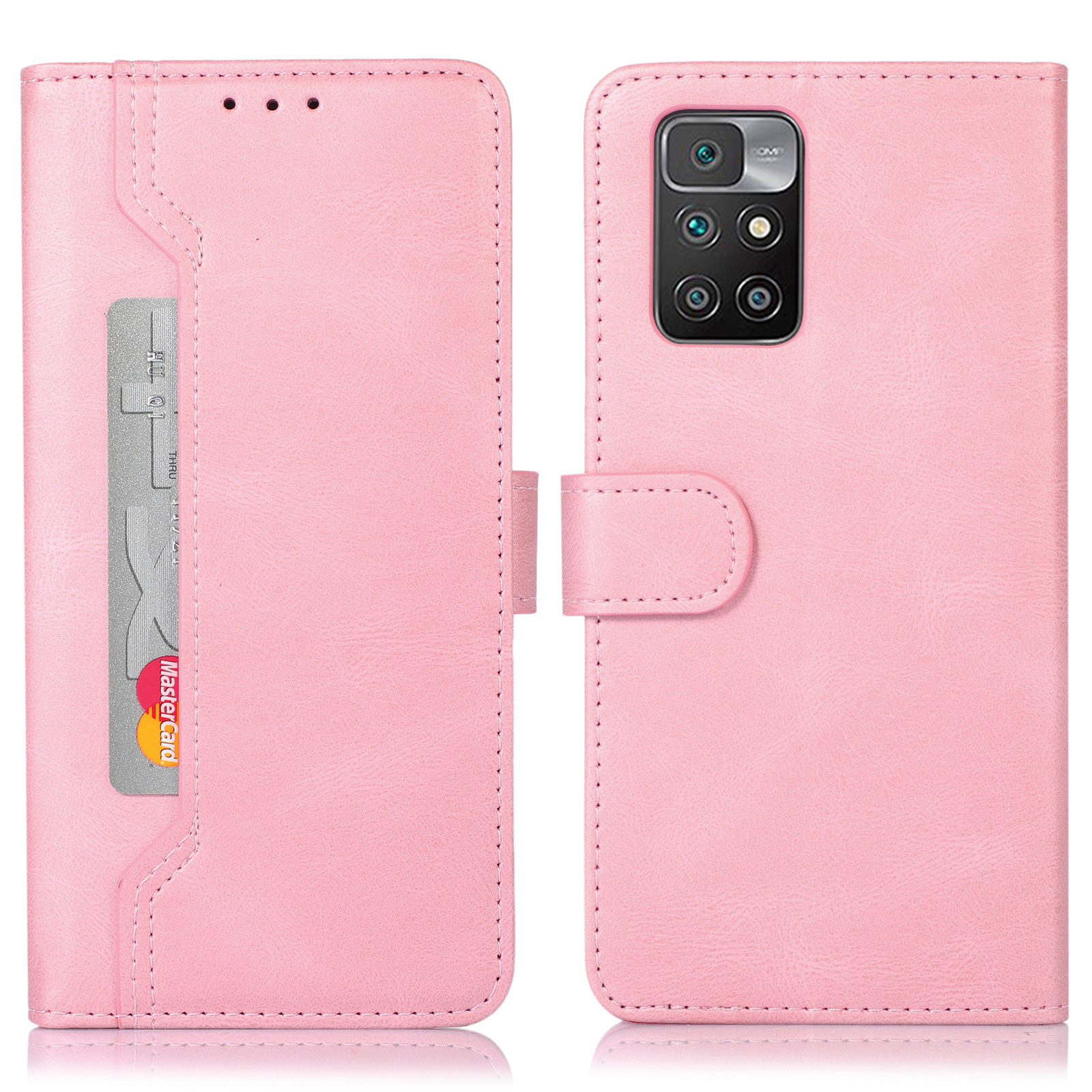 

Nähte PU Leder Magnetic Clasp Stand Phone Hülle Brieftasche Schutzabdeckung Für Xiaomi Redmi Note 11 Pro 5G (China) (mediatek)/note 11 Pro+ 5G - Rosa, Xiaomi Redmi Note 11 Pro 5G (China) (MediaTek)