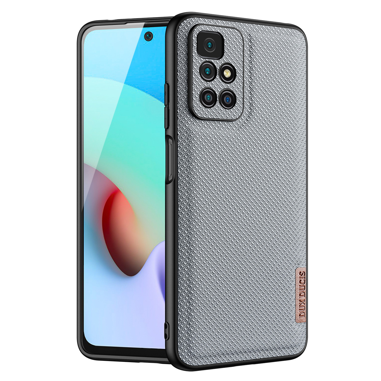 

Dux Ducis Fino Series Series Ascorption Corners TPU + PC + PVC + Нейлон, не Скользящий Телефон Для Xiaomi Redmi Примечание 11 4G (MediaTek)/Redmi 10 4G (2021)/Redmi 10 2022 4G - Синий, Xiaomi Redmi Note 11 4G (MediaTek)