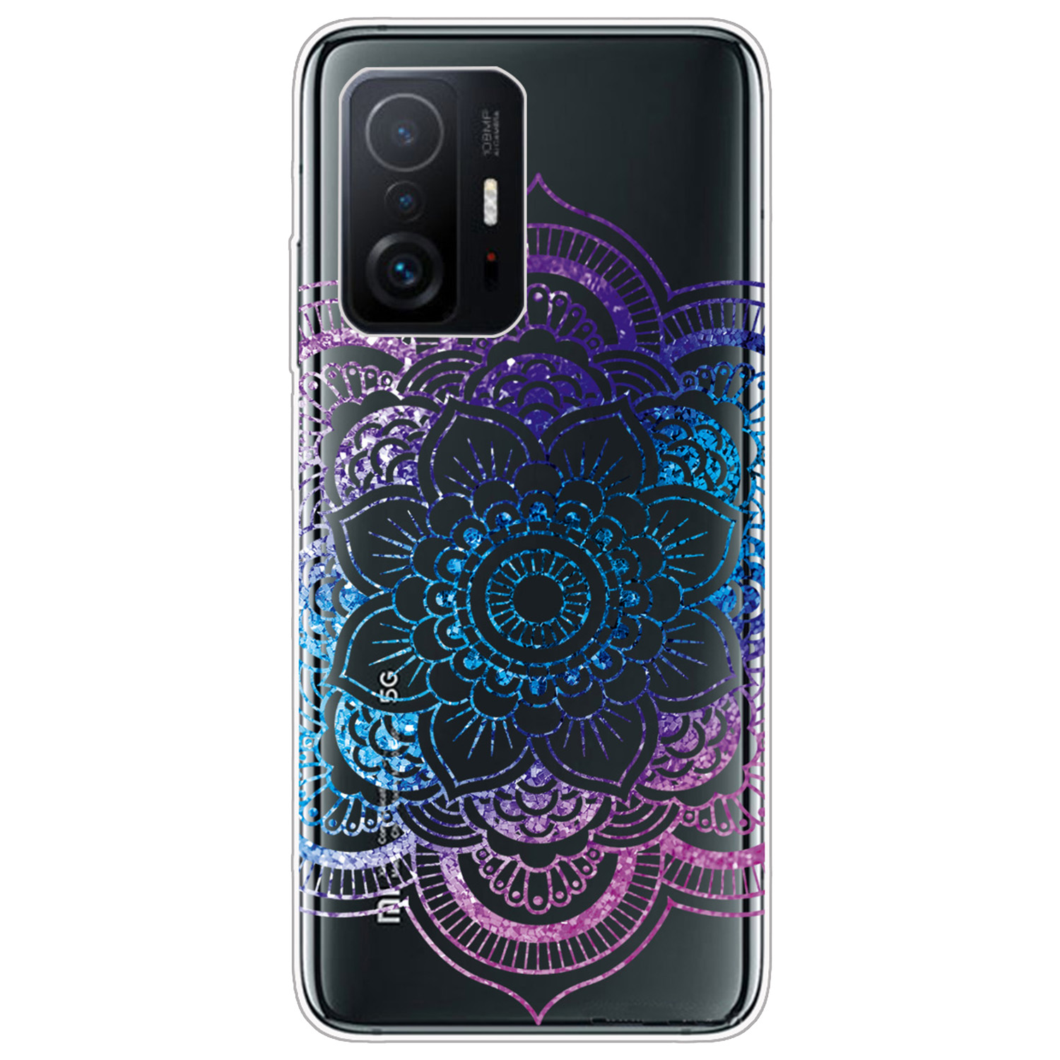 

Tpu-gehäuse Des Gradientenmusterdrucks Mit Spitzenmuster Transparent Basiert Auf Nicht Ausgelöschtem Telefonschutzabdeckung Für Xiaomi 11t/11t Pro - Stye B, Xiaomi 11T 5G