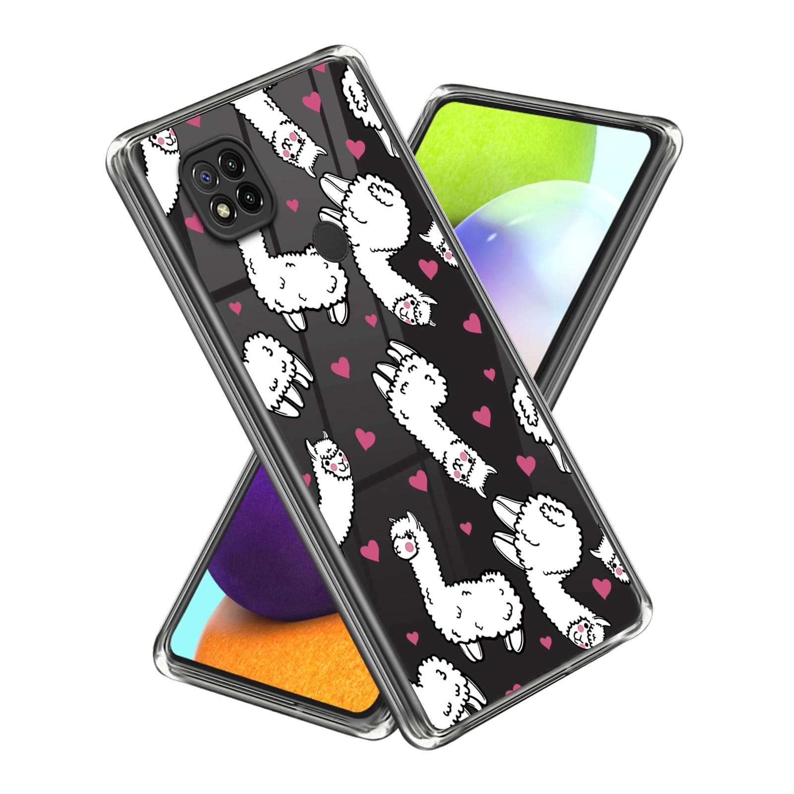 

Pour Xiaomi Redmi 10A Pattern Imprimée Clear Design Back Case IMD Soft TPU Anti-scratch Protective Phone Case - Alpagas, Samsung Galaxy A22 5G (EU Version)