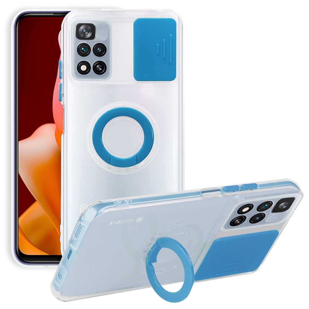 

Pour Xiaomi Poco X4 Nfc / mi 11i / Redmi Note 11 Pro + 5G Colare Capeal Couverture Couvert - Bleu, UMI Umidigi A7 Pro