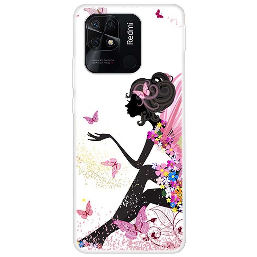 

Für Xiaomi Redmi 10C -muster Druckweiche TPU -telefon -kollisionsbeständigkeitsschutzschutzabdeckung - Dame, Xiaomi Redmi 10C 4G