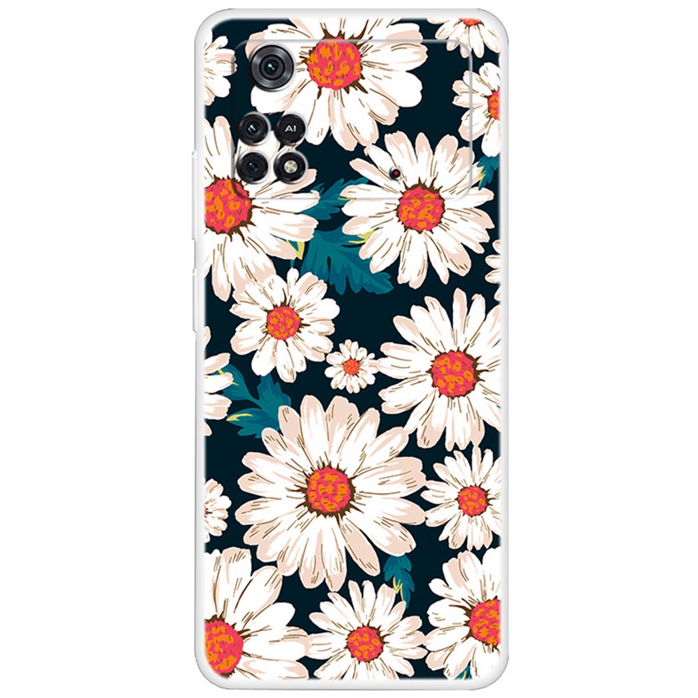 

Für Xiaomi Poco X4 Pro 5G -muster Druckweiche TPU Phone Case Bump Proof Schutzvorzugsabdeckung - Kleine Gänseblümchen, Xiaomi Poco X4 Pro 5G