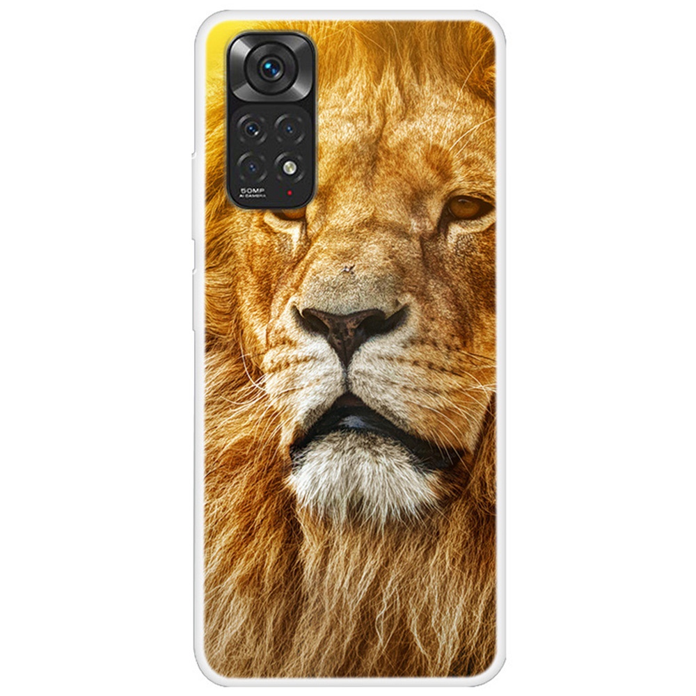 

Für Xiaomi Redmi-Anmerkung 11 4g (Qualcomm) / Anmerkung 11s 4G-Musterdruck Slim Case Anti-Drop-Schutz-TPU-Telefonabdeckung - Löwe, Xiaomi Redmi Note 11 4G (Qualcomm)