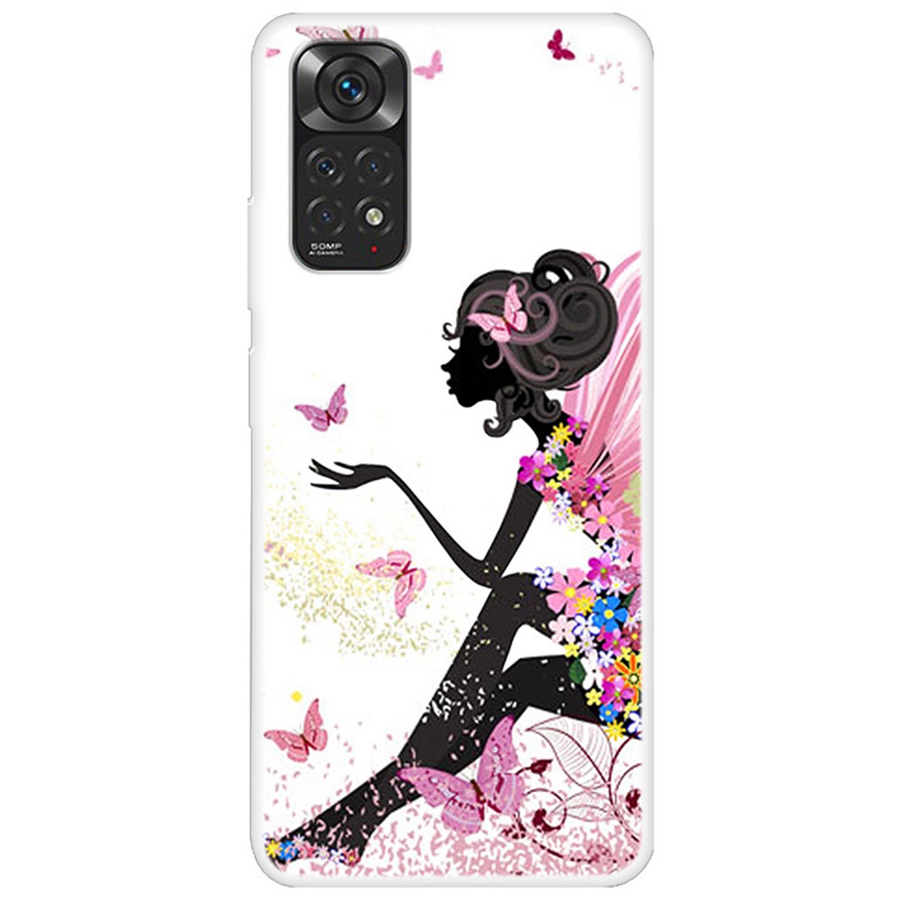 

Für Xiaomi Redmi-Anmerkung 11 4g (Qualcomm) / Anmerkung 11s 4G-Musterdruck Slim Case Anti-Drop-Schutz-TPU-Telefonabdeckung - Schmetterlingsmädchen, Xiaomi Redmi Note 11 4G (Qualcomm)
