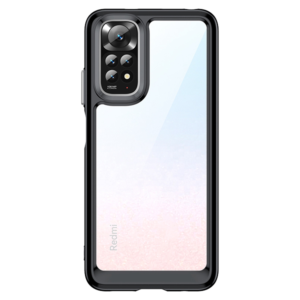 

Für Xiaomi Redmi HINWEIS 11 4G (Qualcomm) / Anmerkung 11s 4g Stoßdämpfung TPU + Acryl Hybridgehäuse, Unabhängige PC-Tasten Schutztelefonabdeckung - Schwarz, Xiaomi Redmi Note 11 4G (Qualcomm)