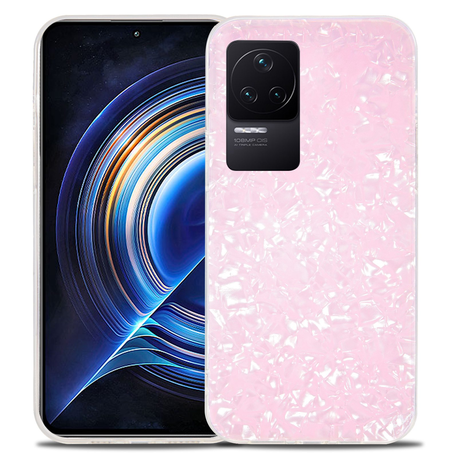 

Ipaky Für Xiaomi Redmi K50/50 Pro Hartes Acryl Zurück - Rosa, Xiaomi Redmi K50