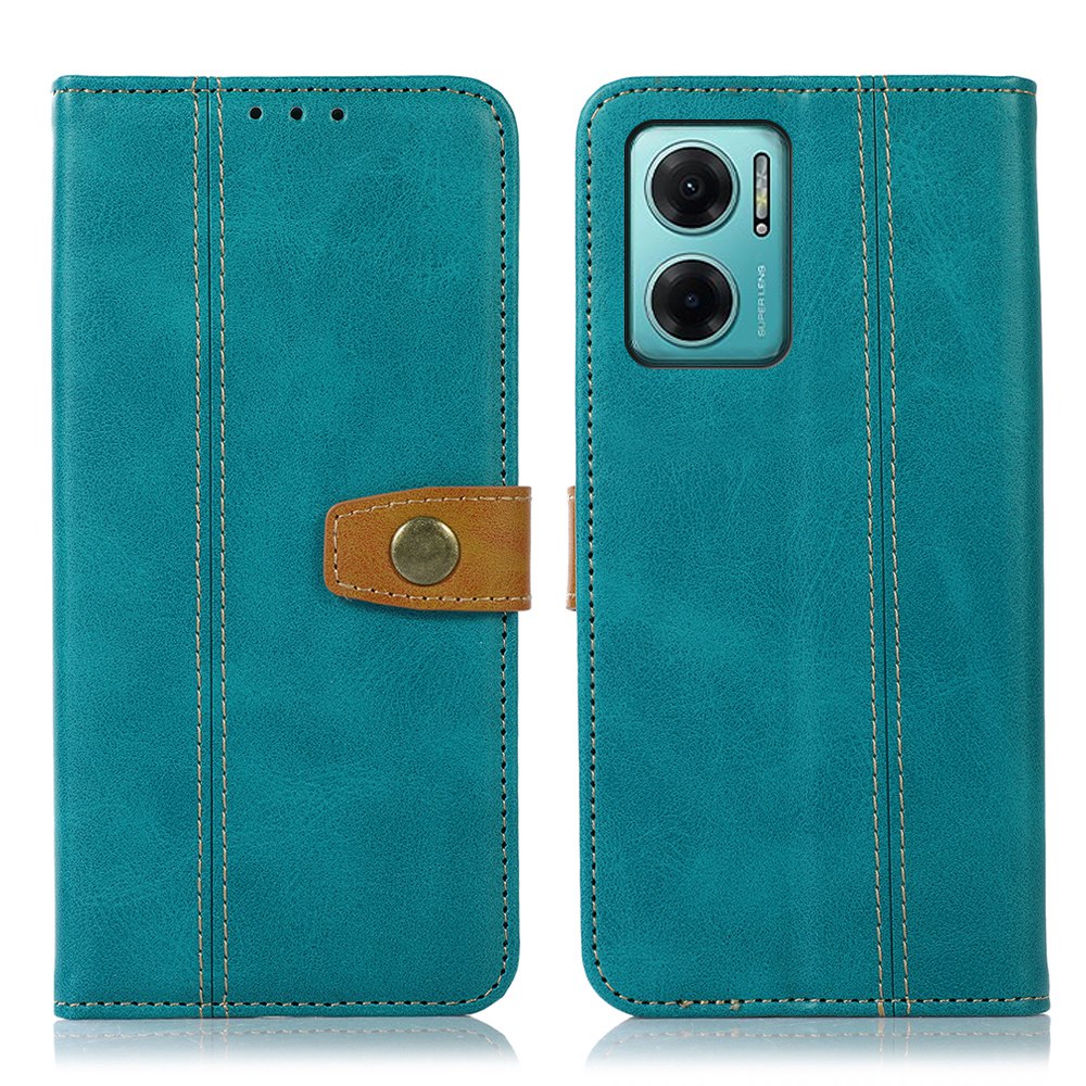 

Für Xiaomi Redmi Note 11e / Redmi 10 5g / Redmi 10 Prime+ 5gmobile Telefonhülle Strukturierte PU Leder -brieftasche Folio Flip Cover - Hellgrün, Xiaomi Redmi Note 11E 5G