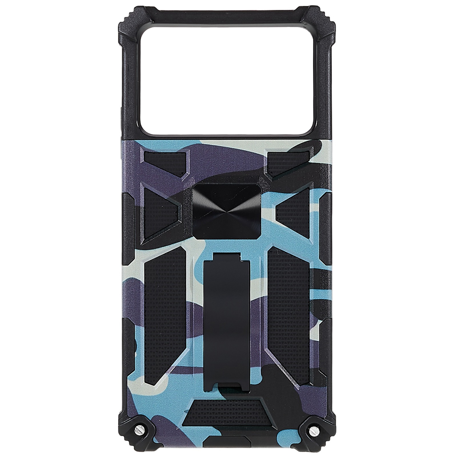 

Für Xiaomi Poco X4 Pro 5G Schockfeste Militärische Sturdische Kickstand Case Camouflage Muster Gut Geschützter PC + Tpu-shell - Minzgrün, Xiaomi Poco X4 Pro 5G