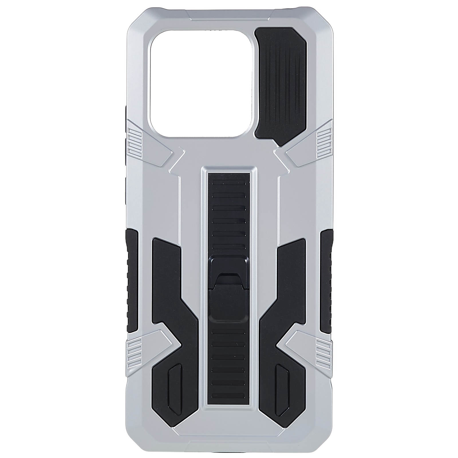 

Vanguard Phone Case Protector Für Xiaomi Redmi 10C, Kickstand Anti-fall Hard PC + Soft Tpu-abdeckung - Silber-, Xiaomi Redmi 10C 4G